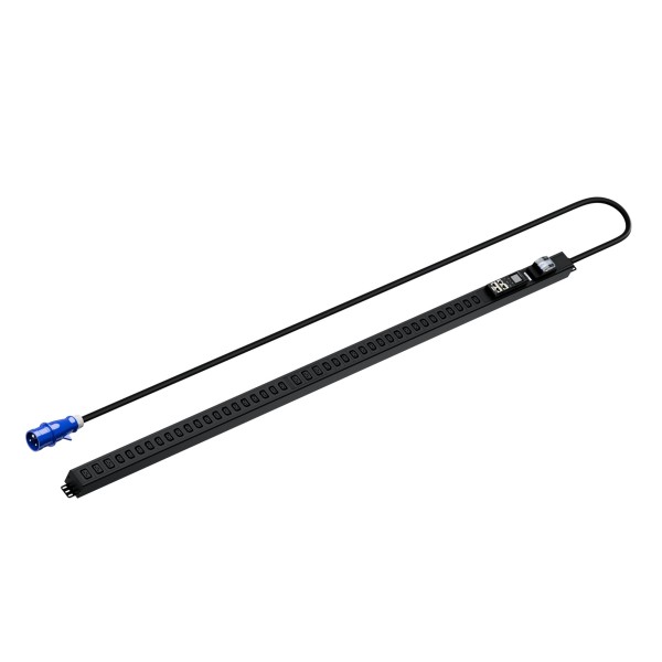 Панель распределения ONTEK PDU Metered Input ОМРВ9 вертикальная c функцией удаленного мониторинга, 32A/1ф, с авт. выключателем, выход - C13 x 36 шт. / C19 x 6 шт., кабель 2.8 м, IEC60309 3p