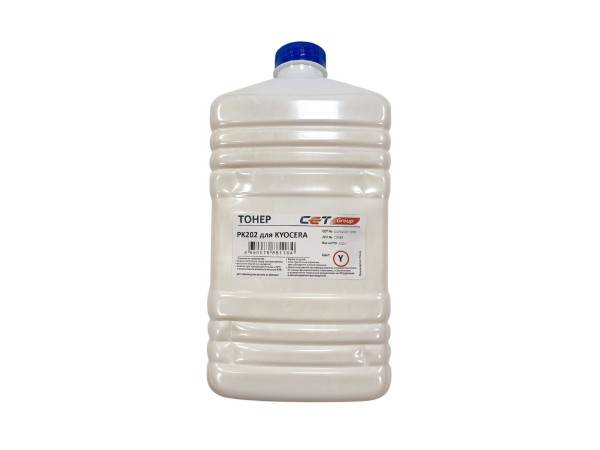 Тонер для KYOCERA FS-2126MFP/2626MFP/C8525MFP (Japan) PK202, Yellow, 500г/бут, (унив.) CET