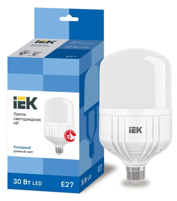 Лампа светодиодная IEK LLE-HP-30-230-65-E27