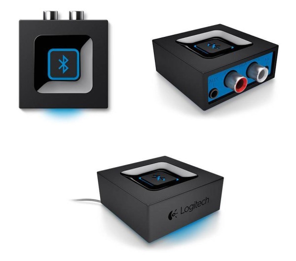 Logitech Аудиоадаптер Bluetooth Audio Receiver для подключения колонок через разъемы RCA или 3,5 мм.