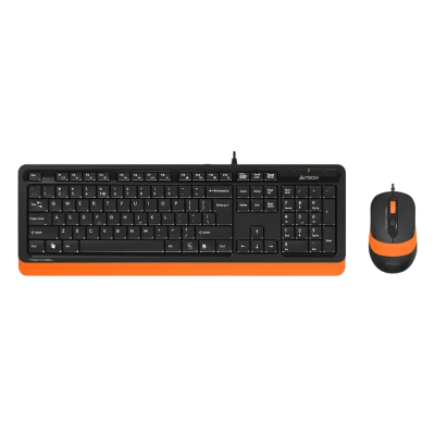 Клавиатура + мышь A4Tech Fstyler F1010 клав:черный/оранжевый мышь:черный/оранжевый USB Multimedia (F A4Tech F1010 ORANGE