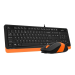 Клавиатура + мышь A4Tech Fstyler F1010 клав:черный/оранжевый мышь:черный/оранжевый USB Multimedia (F A4Tech F1010 ORANGE