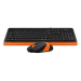 Клавиатура + мышь A4Tech Fstyler F1010 клав:черный/оранжевый мышь:черный/оранжевый USB Multimedia (F A4Tech F1010 ORANGE
