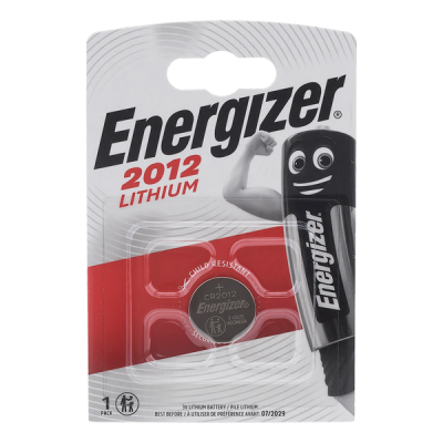 Батарейка Energizer CR2012 BL1 Lithium 3V (1/10/140) Energizer 00-00008450