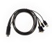 Кабель-переходник HDMI+audio+USB --> VGA_M/M 1,8м Telecom <TA675-1.8M> Telecom HDMI (m),USB 2.0 Type-AM,mini jack 3.5 mm (f) to VGA (m)