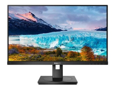 МОНИТОР 27" PHILIPS 272S1AE/00 Black с поворотом экрана (IPS, 1920x1080, 75Hz, 4 ms, 178°/178°, 250 cd/m, 50M:1, +DVI, +