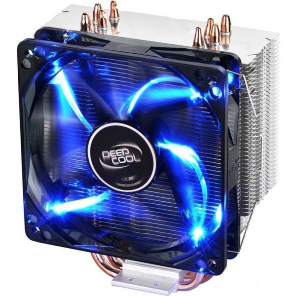 Кулер CPU DEEPCOOL GAMMAXX 400 (универсальный, 130W, 18-30 dB, 900-1500 rpm, 120мм, 4pin, медь+ алюминий, подсветка) RTL