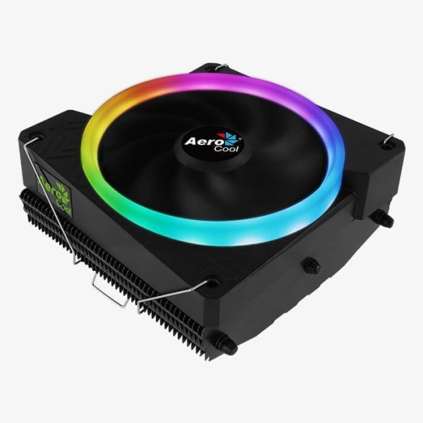 Кулер CPU Aerocool Cylon 3 (универсальный, 125W, 13.3-24.3 dB, 600-1800 rpm, 120мм, 4pin, подсветка, медь+ алюминий) RTL