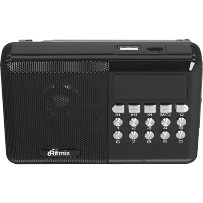 Радиоприёмник портативный RITMIX RPR-001 Чёрный