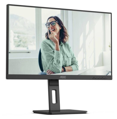 МОНИТОР 23.8" AOC 24P3CV Black с поворотом экрана (IPS, 1920x1080, 75Hz, 4 ms, 178°/178°, 300 cd/m, 1000:1, +HDMI, +DP)