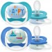 Пустышка ultra air Lime, Be happy/Кораблик, 6-18 мес, 2 шт, для мальчиков Philips SCF080/15