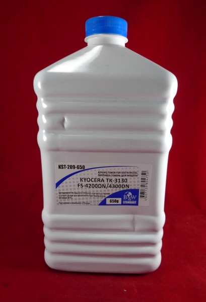 Тонер для Kyocera TK-3130, FS-4200DN/4300DN, M3550idn/M3560idn (кан. 650г) B&W Standart фас.Россия