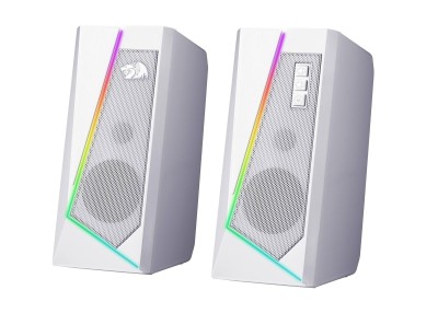 Redragon Акустическая 2.0 система Anvil белый,5 Вт,RGB,USB+3.5мм