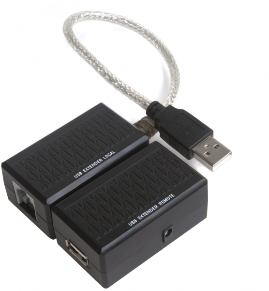 Greenconnect Адаптер-удлинитель активный USB 2.0 по витой паре  AM/AF с доп. питанием до 60 метров Greenconnect  USB 2.0 Type-AM - USB 2.0 Type-AF 60м