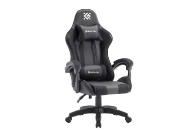 Defender Игровое кресло Okas Чер/сер,класс3,PU+сетка