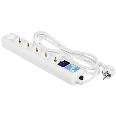 Фильтр-удлинитель Power Cube PRO, 3,0 м 6 розеток, LC контур, 16А/3,5кВт Электрическая мануфактура SPL6-16-P-3M