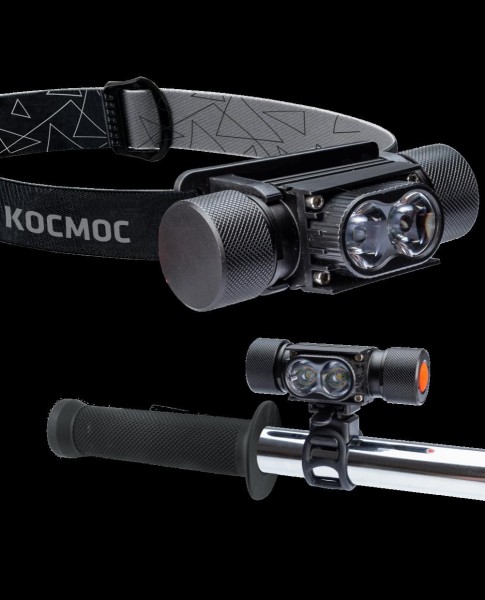 Фонарь налобный велосипедный аккумуляторный Космос KOS501Lit