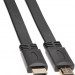 Кабель HDMI 19M/M ,плоский,ver. 2.0, 4K@60 Hz 1m VCOM <CG522F-1M> VCOM HDMI (m) - HDMI (m) 1м