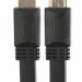 Кабель HDMI 19M/M ,плоский,ver. 2.0, 4K@60 Hz 1m VCOM <CG522F-1M> VCOM HDMI (m) - HDMI (m) 1м