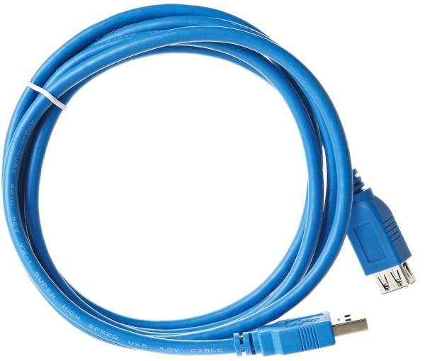 Кабель удлинительный USB3.0 Am-Af 1.8m Aopen (ACU302-1.8M) Aopen USB 3.2 Type-AM - USB 2.0 Type-AF 1.8м