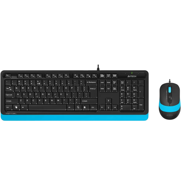 Клавиатура + мышь A4Tech Fstyler F1010 клав:черный/синий мышь:черный/синий USB Multimedia (F1010 BLU A4Tech F1010 BLUE