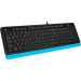 Клавиатура + мышь A4Tech Fstyler F1010 клав:черный/синий мышь:черный/синий USB Multimedia (F1010 BLU A4Tech F1010 BLUE