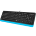 Клавиатура + мышь A4Tech Fstyler F1010 клав:черный/синий мышь:черный/синий USB Multimedia (F1010 BLU A4Tech F1010 BLUE