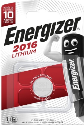 Батарейка Energizer CR2016 BL1 Lithium 3V (1/10/140) Energizer E301021802