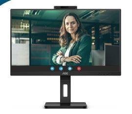 МОНИТОР 23.8" AOC 24P3CW Black с поворотом экрана (IPS, 1920x1080, 75Hz, 4 ms, 178°/178°, 300 cd/m, 1000:1, +HDMI, +DP)