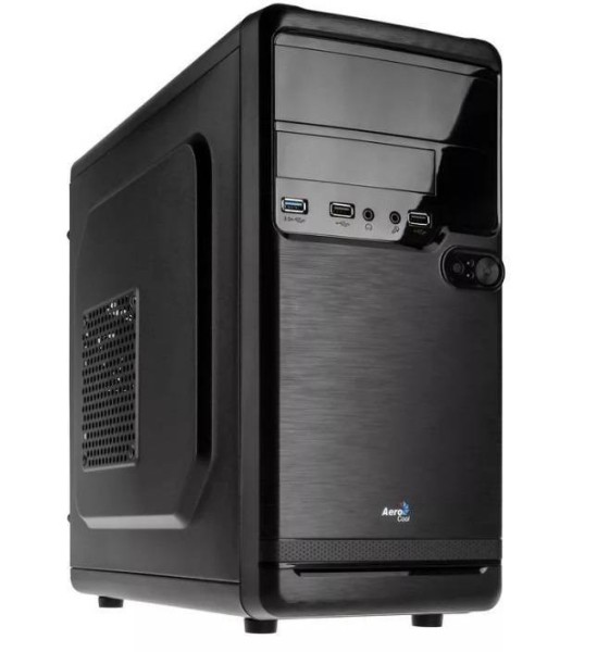 Корпус Aerocool Qs-182 (3xUSB, 2xAudio, 0.5 мм,80 мм FAN, mATX, без БП)