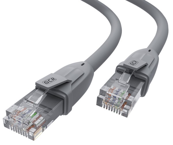 Greenconnect Патч-корд прямой 0.2m UTP кат.6, серый, 24 AWG, литой, GCR-52949, ethernet high speed, RJ45, T568B Greenconnect RJ45(m) - RJ45(m) Cat. 6 U/UTP PVC 0.2м