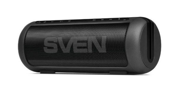 SVEN АС PS-250BL, черный (10 Вт, Bluetooth, FM, USB, microSD, ручка, 2200мА*ч)