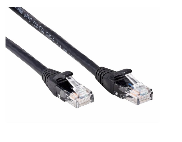 Патчкорд литой iOpen (7/0.20) UTP кат.6 черный 3m <ANP612B-BK-3M>