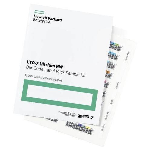 Наклейки на картриджи данных Hewlett-Packard Ultrium LTO7 15TB bar code label pack (100 data + 10 cleaning)