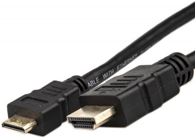 Кабель HDMI-19M --- MiniHDMI-19M ver 2.0+3D/Ethernet,1m Telecom <TCG205-1M> Telecom HDMI (m) - mini-HDMI (m) 1м