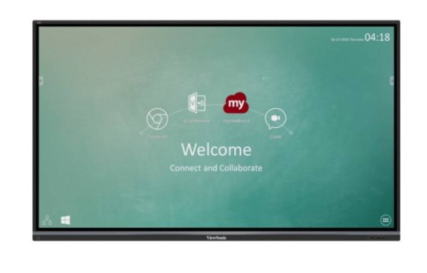 Профессиональная панель 75" ViewSonic IFP7550-2EP Black (4K, Multi-Touch, 3840x2160, 8 ms, 178°/178°, 350 cd/m, 5000:1, 