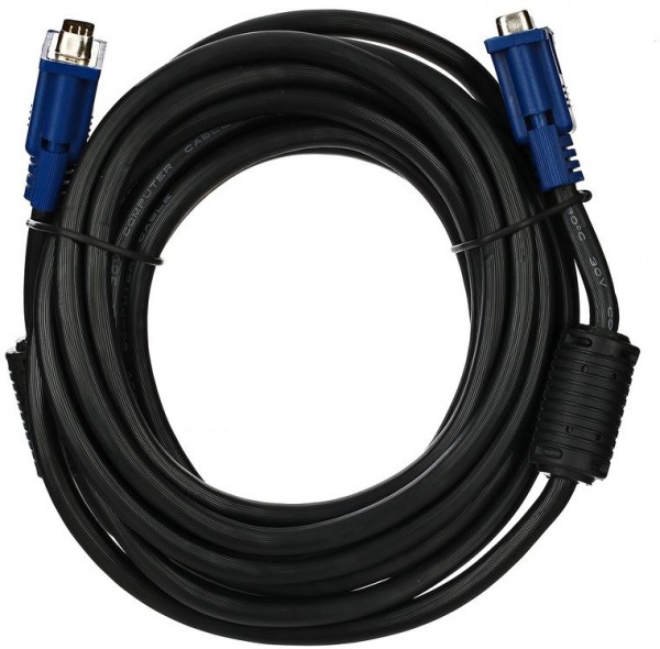 Кабель монитор-SVGA card (15M-15M) 5.0м 2 фильтра VCOM <VVG6448-5M> VCOM VGA (m) - VGA (m) 5м
