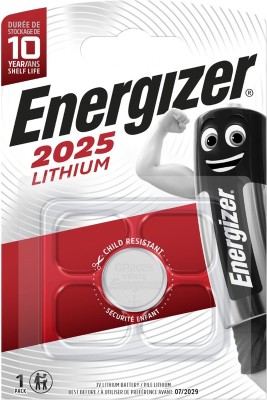 Батарейка Energizer CR2025 BL1 Lithium 3V (1/10/140) Energizer E301021602