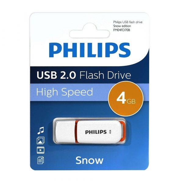 Флеш накопитель 4GB PHILIPS SNOW2.0 4GB, USB 2.0