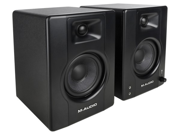 Акустическая система [BX4PAIRBTXEU] M-audio [BX4 BT (пара)] (активный+пассивный), 2-х полосные, 25 Вт, 69-22000 Гц, 4,5"+1", входы: 2x1/4"линейный вход, 2xRCA линейный вход, Bluetooth