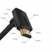 GCR Кабель 1.0m HDMI 2.0, M верхний угол/M верхний угол, черный нейлон, HDR 4:2:2, Ultra HD, 4K 60 fps 60Hz/5K*30Hz, 3D, AUDIO, 18.0 Гбит/с, 28/28 AWG, GCR-53271 Greenconnect HDMI 2.0 - HDMI 2.0 1м черный