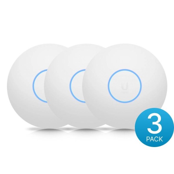 Ubiquiti U6-LR-3 Комплект точек доступа UniFi 6 Long-Range (3-pack), 2,4/5 ГГц, до 3 Гбит/с, PoE, LAN 1x1Гбит/с