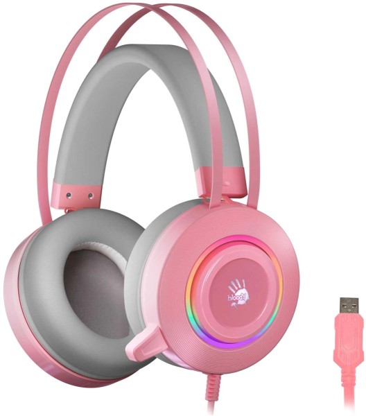 Наушники с микрофоном A4Tech G521 ( PINK )