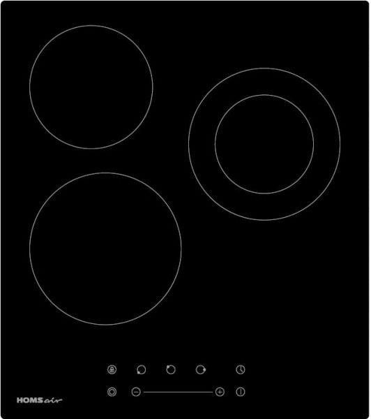 Встраиваемая электрическая панель HOMSair HVY43DBK