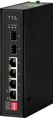 Промышленный PoE коммутатор Gigabit Ethernet NST NS-SW-4G2G-P/I