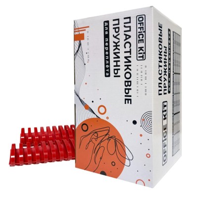 Пластиковые пружины для переплета 51 мм красные