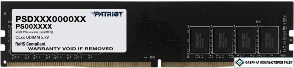 Память DDR4 16Gb 2400MHz Patriot PSD416G240081