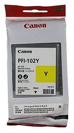 Картридж CANON PFI-102 Y желтый,  130 мл
