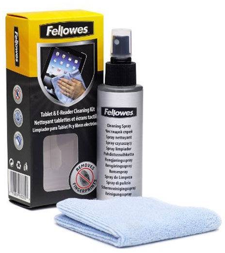Чистящий набор Fellowes®, для планшетных компьютеров, электронных книг, спрей 120 мл + салфетка из микрофибры, UK