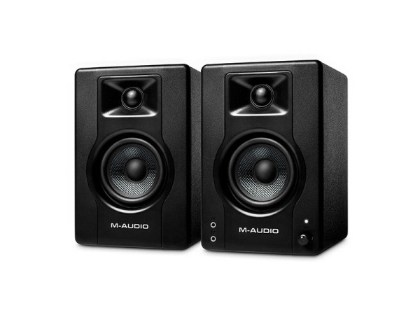 Акустическая система [BX3PAIRXEU] M-audio [BX3 (пара)] (активный+пассивный), 2-х полосные, 25 Вт, 88-22000 Гц, 3,5"+1" входы: 2x1/4"линейный вход, 2xRCA линейный вход